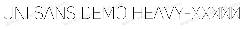 uni sans demo heavy字体转换